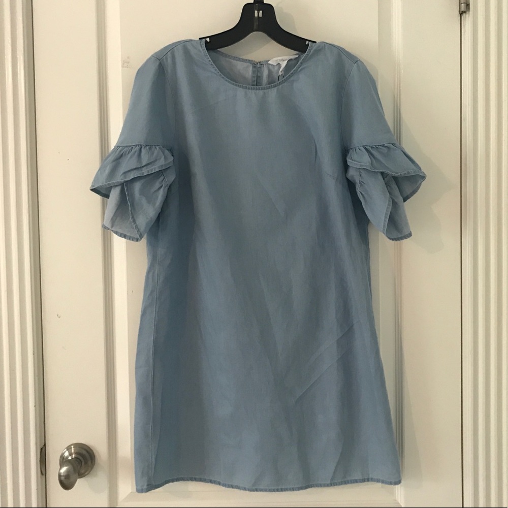BCBG blue denim dress